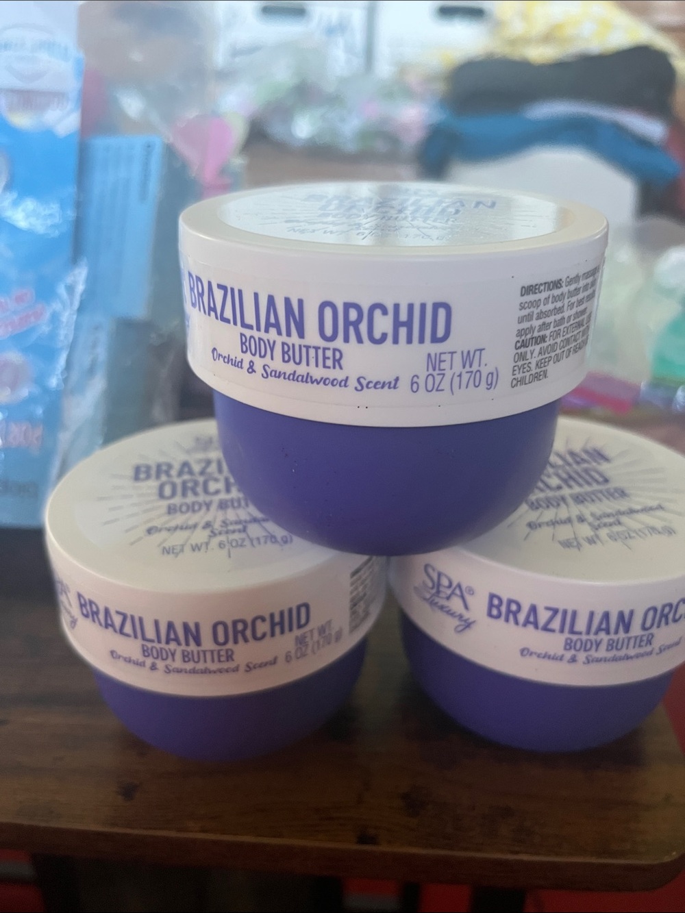 Spa Luxury Brazilian Orchid Body Butter—3 6oz containers.